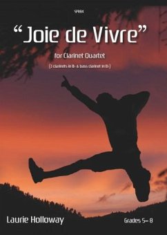 Cover Joie de Vivre for clarinet quartet score+parts