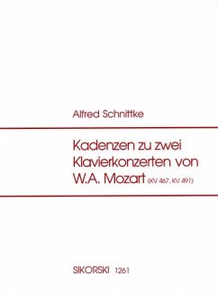 Cover Kadenzen zu den Klavierkonzerten KV467 (1. Satz) und KV491 (3. Satz) Schnittke, Alfred, bearb.