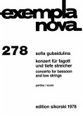 Konzert für Fagott und tiefe Streicher, Partitur Konzert für Fagott und tiefe Streicher, Partitur