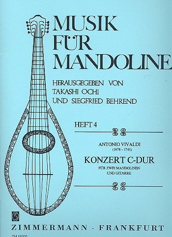 Konzert C-Dur für 2 Mandolinen und Gitarre Partitur