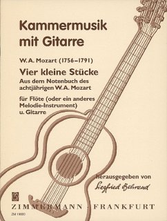 Cover 4 kleine Stücke für Flöte und Gitarre