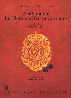 Cover 4 Sonaten Band 1 (Nr.1-2) für Flöte und Bc