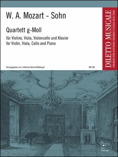 Cover Quartett g-Moll für Violine, Viola, Violoncello und Klavier