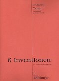 6 Inventionen für Violine und Violoncello 2 Spielpartituren