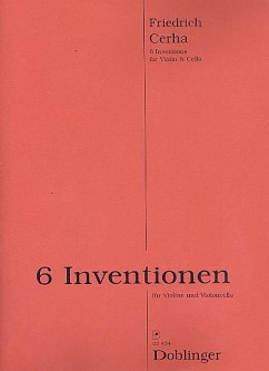 6 Inventionen für Violine und Violoncello 2 Spielpartituren