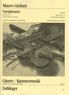 Cover Variationen WoO G&F (V) für Flöte (Violine) und Gitarre Partitur und Stimme