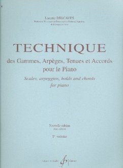 Cover Technique des gammes, arpčges tenues et accords vol.1 pour piano