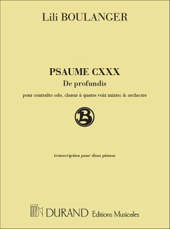 Boulanger Psaume 130 Du Fond De L'Abime Score