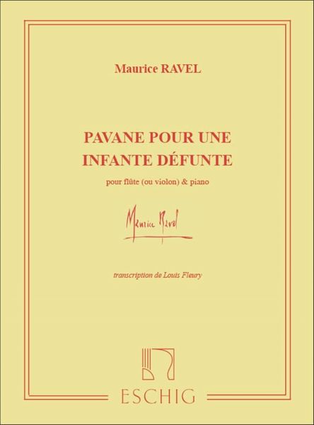 Pavane pour une infante defunte pour violon (flűte) et piano Pavane pour une infante defunte pour violon (flűte) et piano