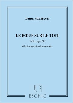 Cover Le Boeuf sur le Toit op.58 pour piano a 4 mains