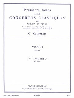 Cover Premier solo du concerto no.13 pour violon et piano