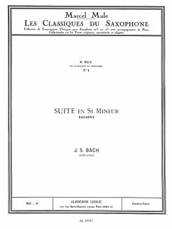 Cover Badinerie de la suite si mineur pour saxophone alto et piano