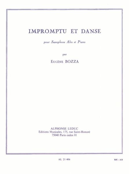 Impromptu et danse pour saxophone alto et piano Impromptu et danse pour saxophone alto et piano
