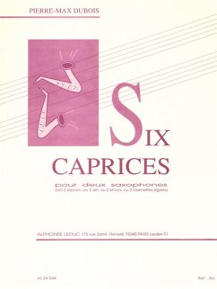 Cover 6 Caprices pour 2 saxophones (clarinettes)