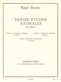 Cover 12 Études atonales pour basson