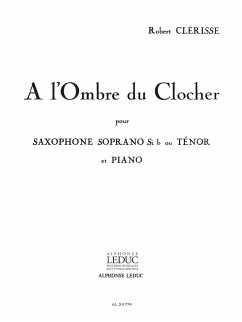 Cover A l'ombre du clocher pour saxophone sib ou tenor et piano