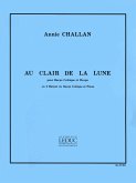 Au clair de la lune pour harpe celtique et harpe (2 harpes / harpe caltique et piano), 2 parties