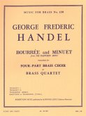 HAENDEL/KING BOURREE AND MINUET(FIREWORKS) BRASS QUARTET/SCORE AND PARTS(PTION/PTIES)MFB130