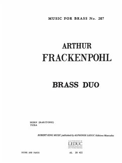 Cover Brass Duo for horn in f (baritone) and tuba score+parts