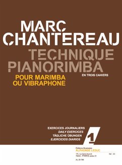 Cover CHANTEREAU TECHNIQUE PIANORIMBA VOL 1 EXERCICES JOURNALIERS/MARIMBA OU VIBRAPHONE