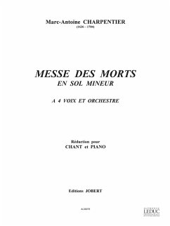 Cover Messe des Moprts sol mineur pour 4 voix et orchestre réduction chant et piano