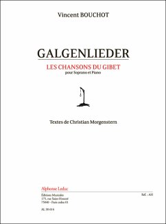 Cover Galgenlieder pour soprano et piano (dt)
