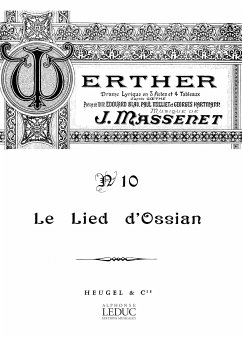 Cover Lied d'Ossian für Gesang und Klavier (frz)