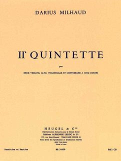 Quintette no.2 op.316 pour 2 violons, alto, violoncelle et contrebasse partition de poche et parties