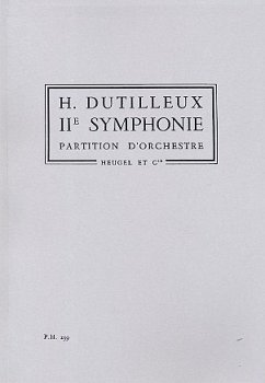 Symphonie no.2 pour orchestre partition miniature
