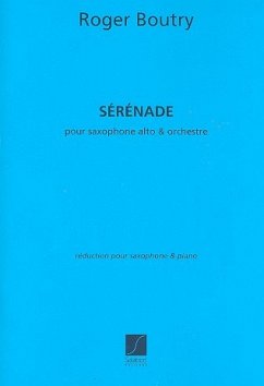 Cover Serenade pour saxophone alto et orchestre pour saxophone alto et piano