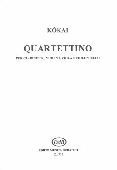 Cover Quartettino für Klarinette, Violine, Viola und Violoncello Partitur und Stimmen