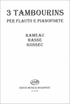 Cover 3 Tambourins per flauto e pianoforte (Rameau, Hasse, Gossec)