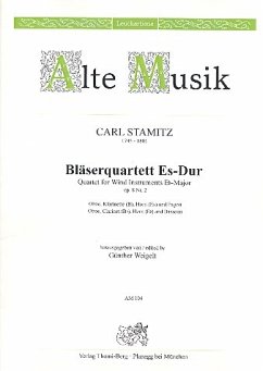 Cover Quartett Es-Dur op.8,2 für Oboe, Klarinette, Horn und Fagott Stimmen