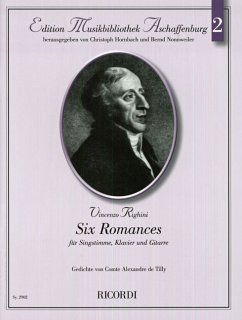 Cover 6 Romances für Gesang, Gitarre und Klavier Partitur und Gitarrenstimme