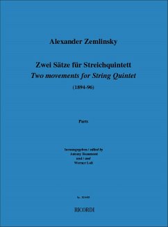 Cover 2 Sätze für Streichquintett für 2 Violinen, 2 Violen und Violoncello Stimmen