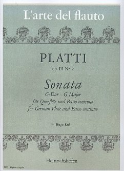 Cover Sonate G-Dur op.3,2 für Flöte und Bc