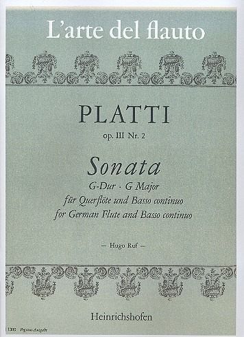 Sonate G-Dur op.3,2 für Flöte und Bc
