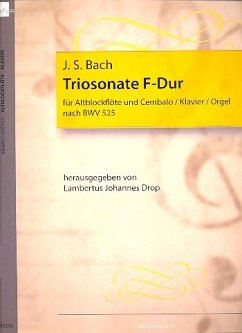 Cover Triosonate F-Dur BWV525 für Altblockflöte und Bc