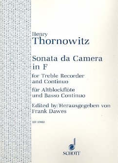 Sonata da camera F major for alto recorder and piano