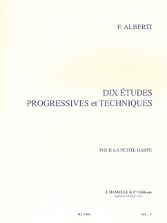 Cover 10 études progressives et techniques pour la petite harpe