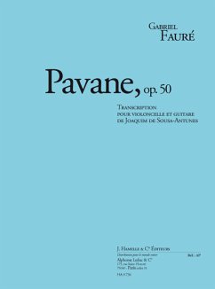 Cover Pavane op.50 pour violoncelle et guitare 2 partitions