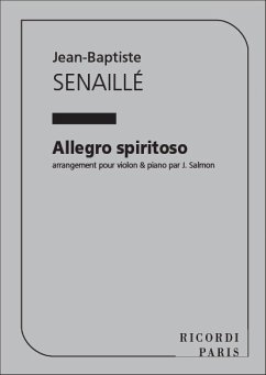 Cover Allegro spiritoso for violin and piano
