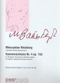 Kammersinfonie Nr.4 op.153 für Klarinette, Triangel und Streichorchester Partitur und Solostimme