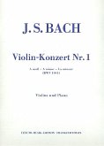 Konzert a-Moll Nr.1 BWV1041 für Violine und Streicher für Violine und Klavier