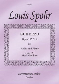 Cover Scherzo op.135,2 for violin and piano