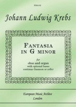 Cover Fantasia in g Minor for oboe and organ (piano) (bassoon/cello ad lib) score and parts