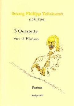 Cover 3 Quartette für 4 Flöten Partitur