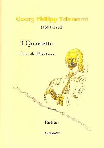 3 Quartette für 4 Flöten Partitur
