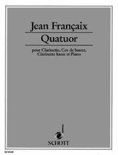 Cover Quatuor pour clarinette, cor de basset, clarinette basse et piano parties