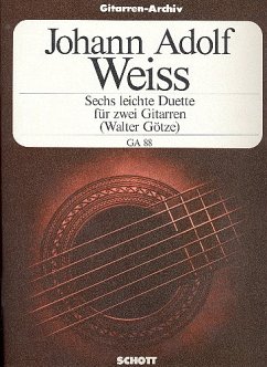 6 leichte Duette für 2 Gitarren Spielpartitur